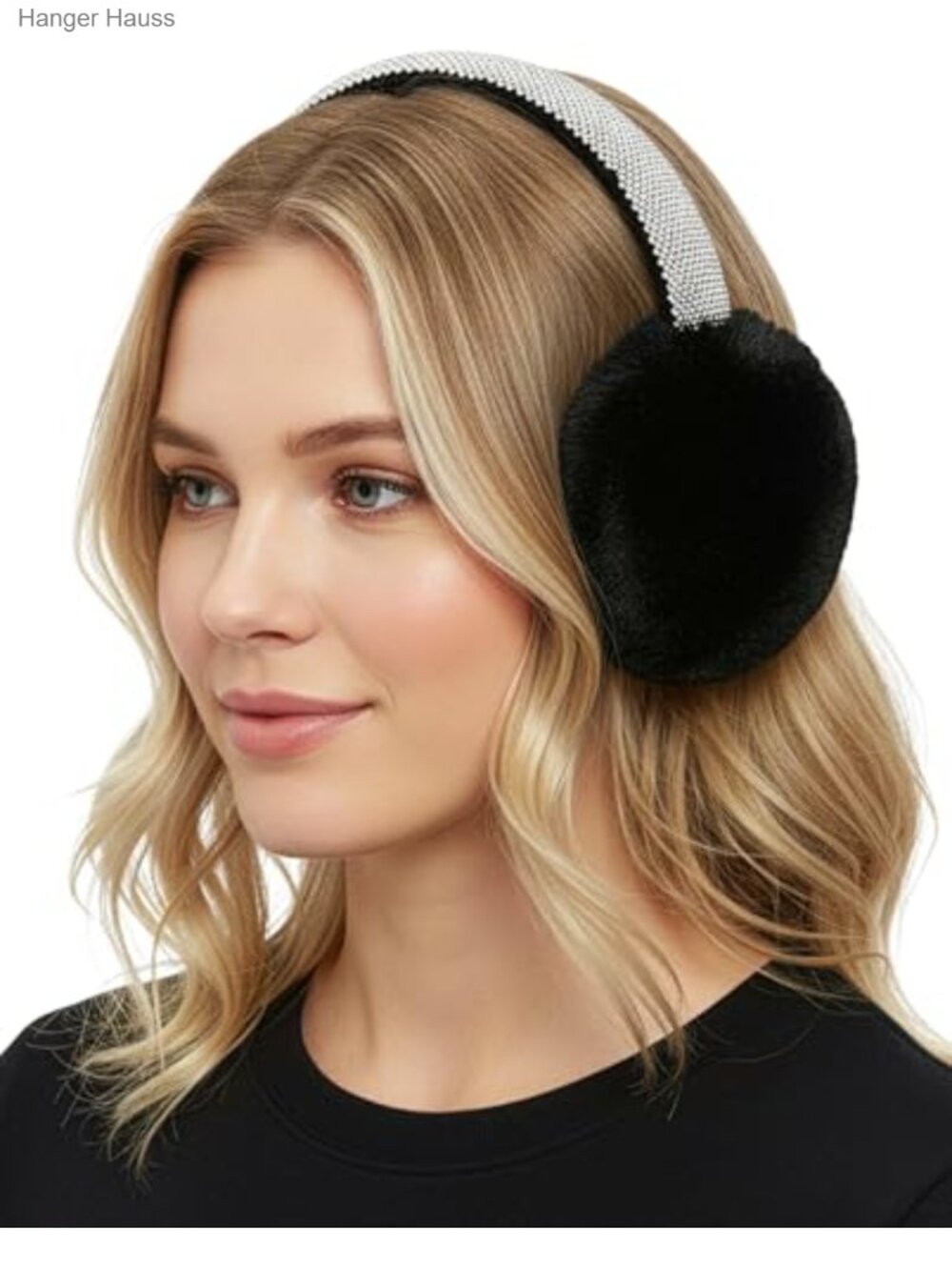 Faux Fur Winter Earmuffs Plush Comfort Portable Adjustable